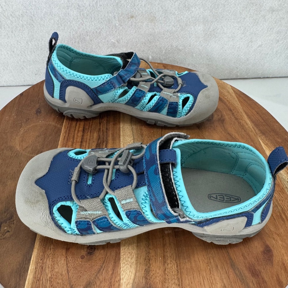 KEEN Washable Youth Size 2 Blue Gray‎ Water Hiking Shoes Durable Outdoors - Picture 7 of 10